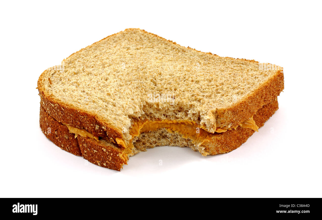 Bitten Peanut Butter Sandwich On White Background Stock Photo Alamy Bitten Peanut Butter Sandwich On White Background Stock Photo Alamy