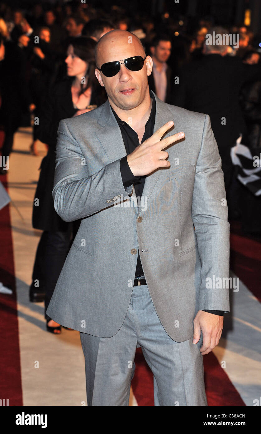 Vin Diesel Fast & Furious - UK film premiere held at the Vue West. London, England - 19.03.09 : Stock Photo
