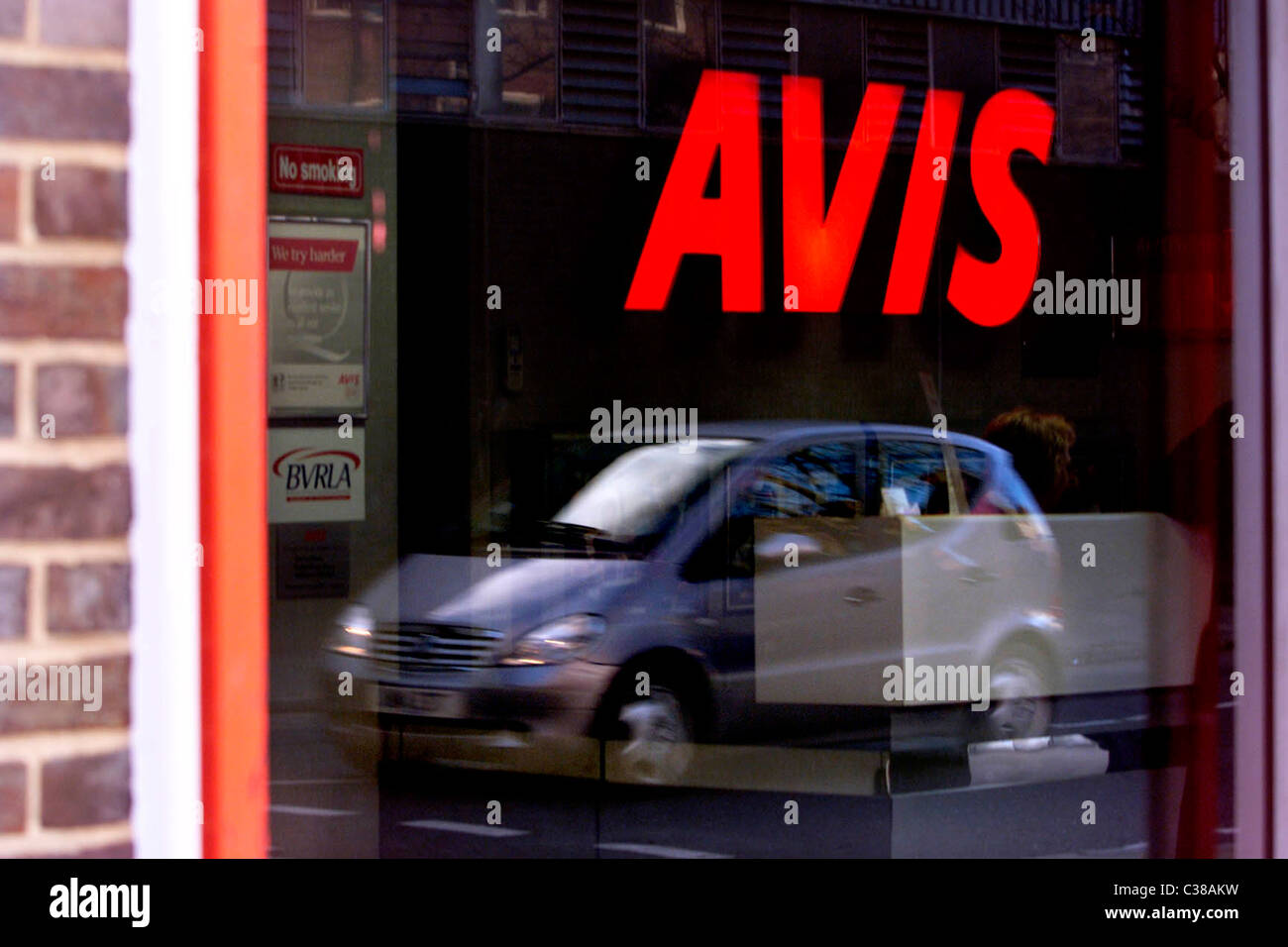 Avis Rental Hire depot on Eversholt Street, London Stock Photo Alamy