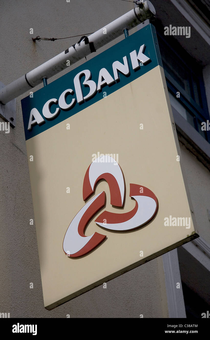 A Branch of the ACC Bank (Agricultural Credit Corporation), Roscommon, West of Ireland Stock Photo