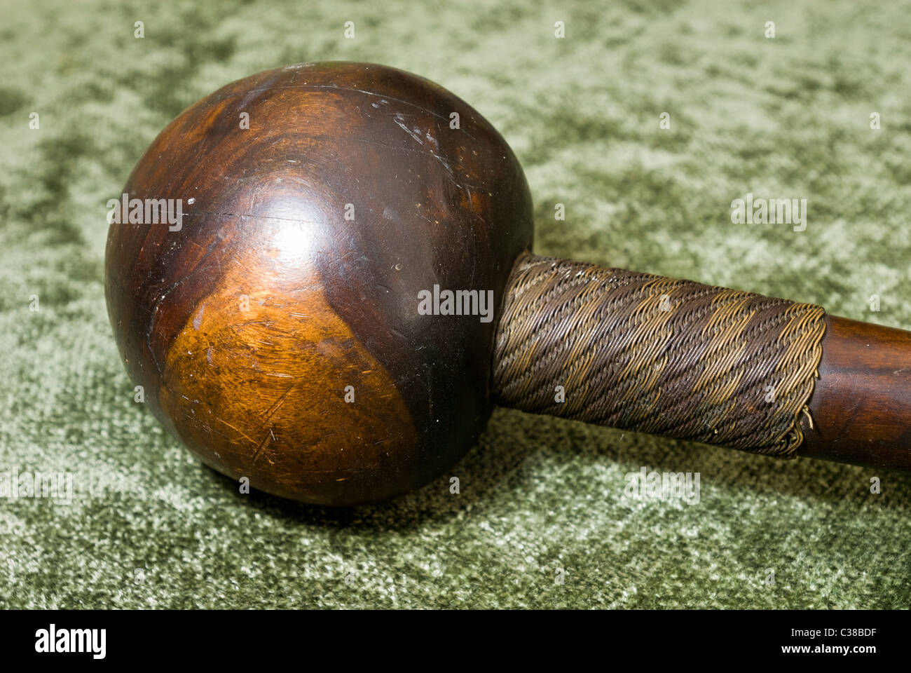Knobkerrie head Zulu Stock Photo Alamy