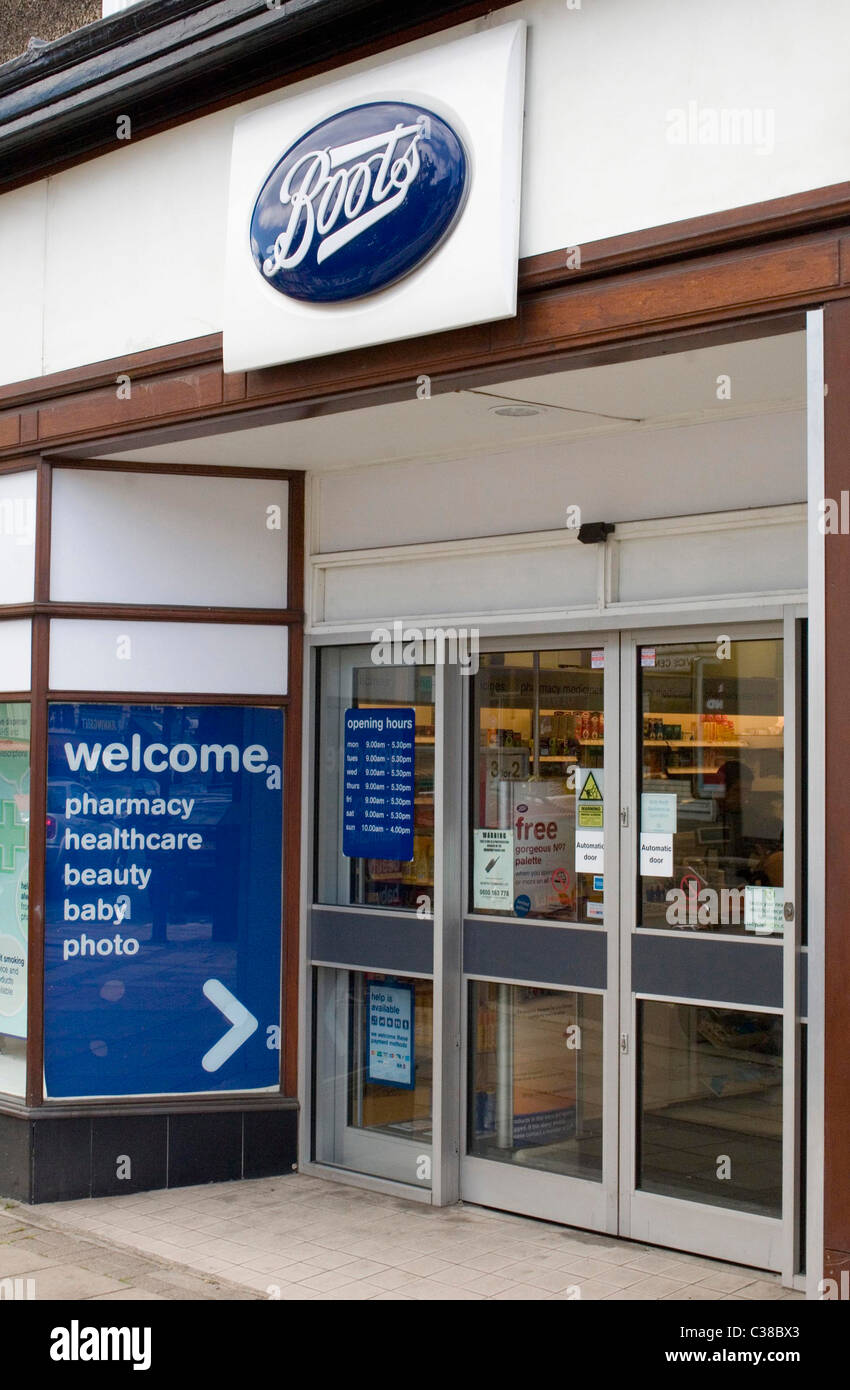 Exterior of a Boots store. Stock Photo
