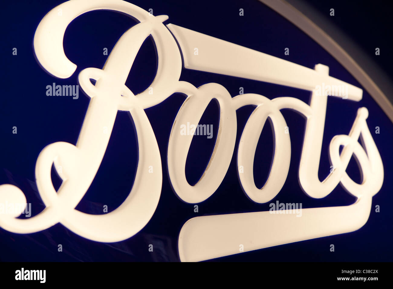 A Boots store sign Stock Photo - Alamy