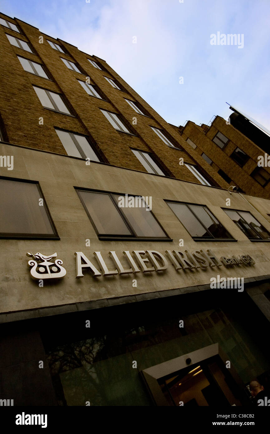 Allied Irish Bank, Central London. Stock Photo