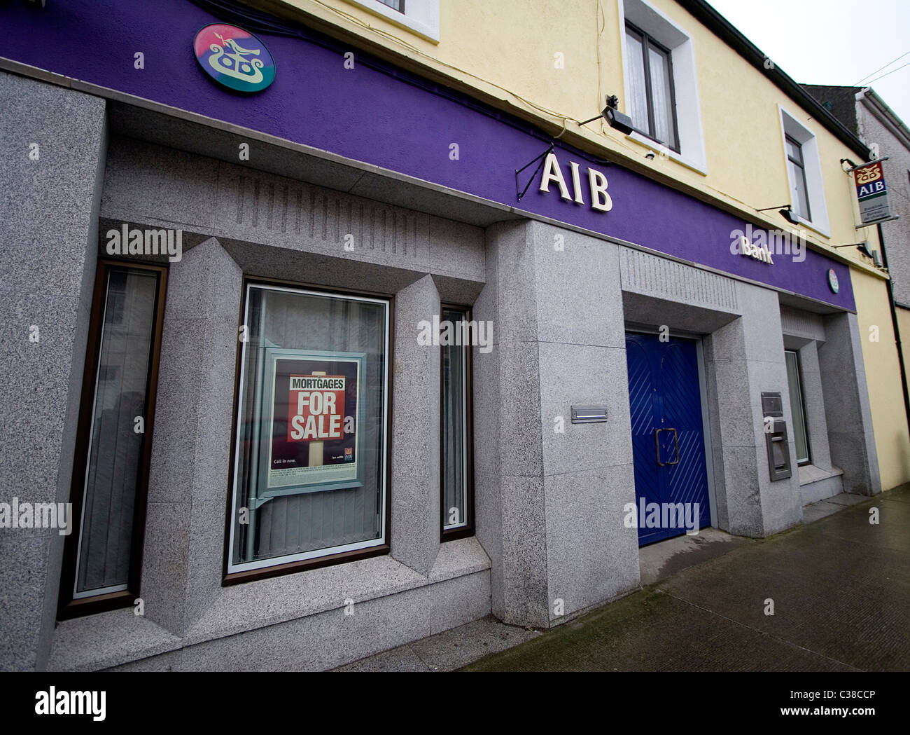 An Allied Irish Bank branch, Catlerea, West of Ireland Stock Photo