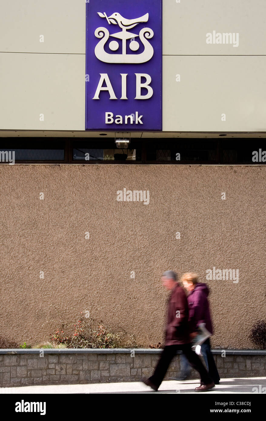 A branch of the Allied Irish Bank, Roscommon, West of Ireland Stock Photo