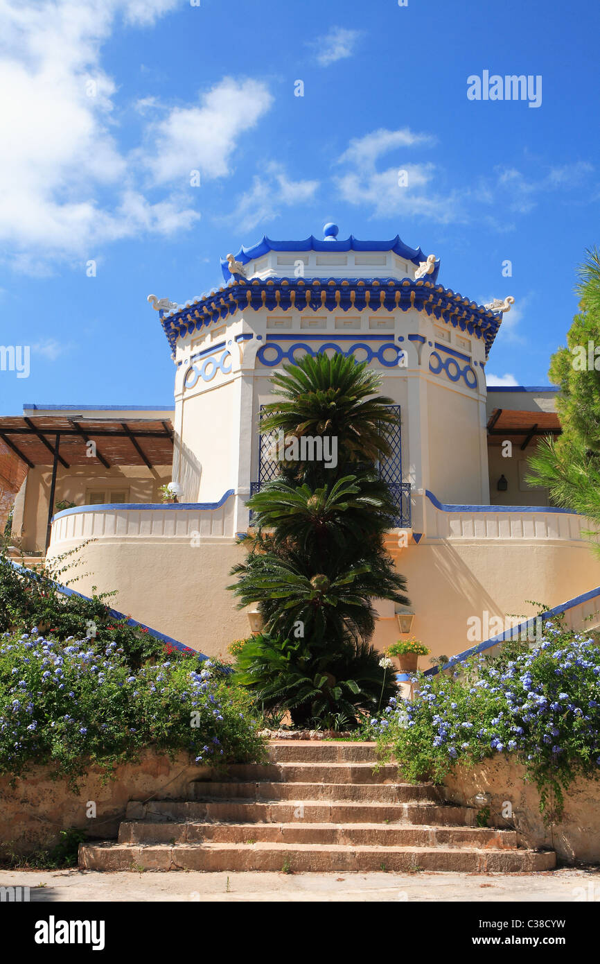 Villa Eposcopo o La Pagoda, Cinese villas, Santa Maria di Leuca, Apulia, Italy, Europe Stock Photo