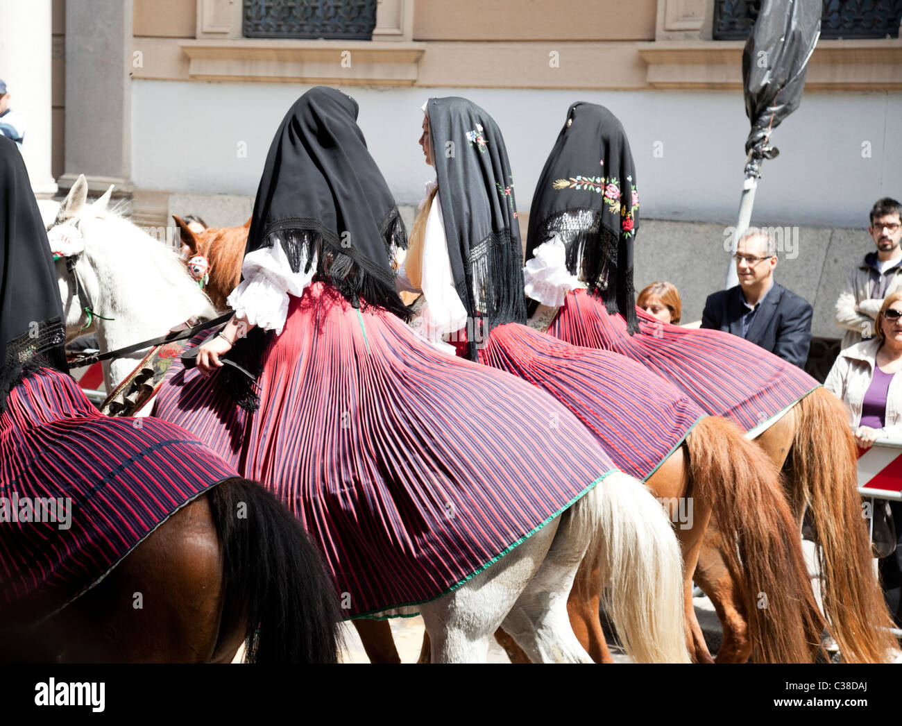 Sant'Efisio is one of the most important festival in Sardinia, take place in Cagliari, the capital of Sardinia. Stock Photo