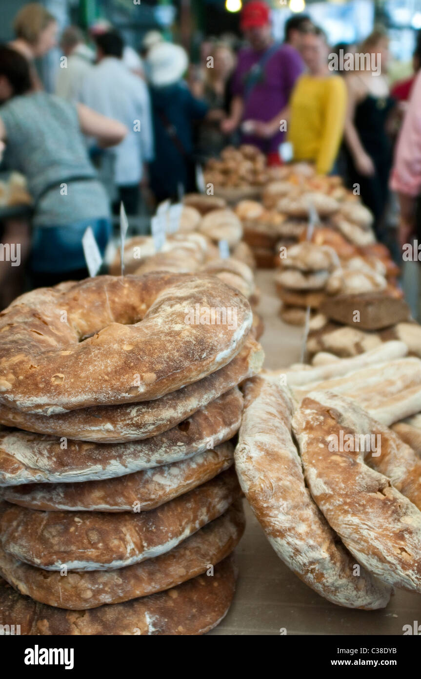 Bread market stall farmers loaf hires stock photography and images Alamy