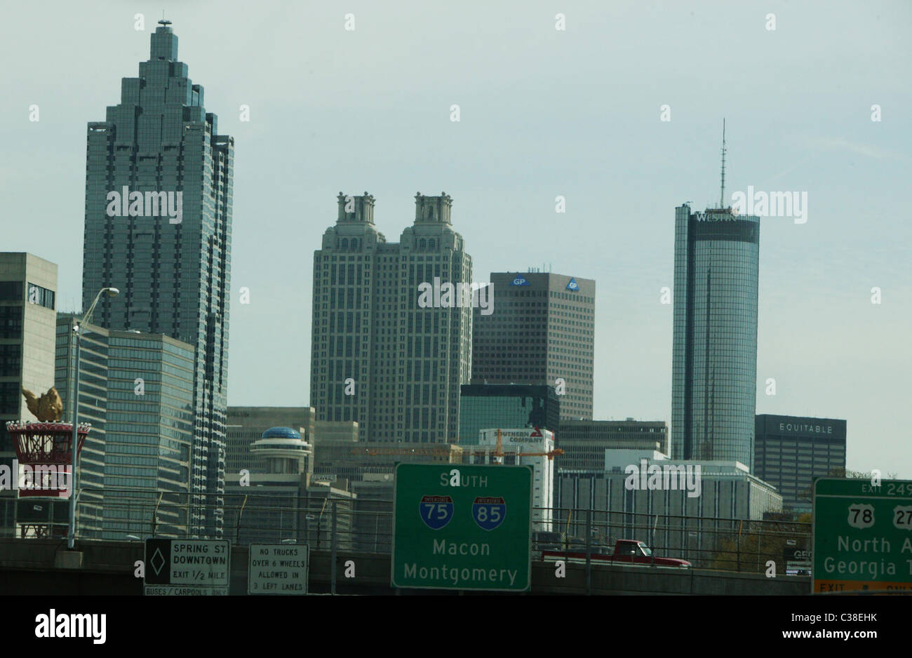 atlanta skyline Stock Photo