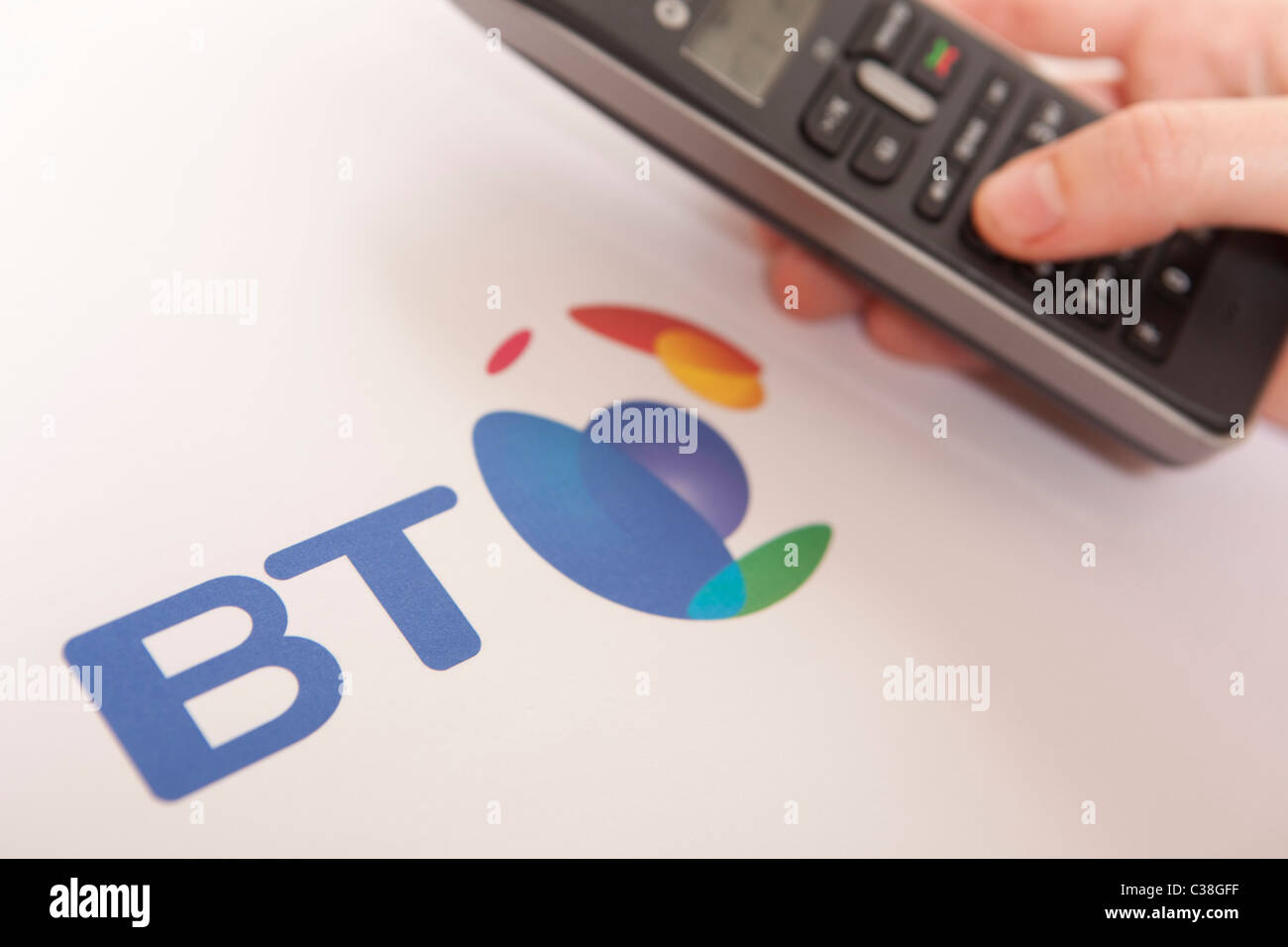 Figurative image of the BT Group. Stock Photo