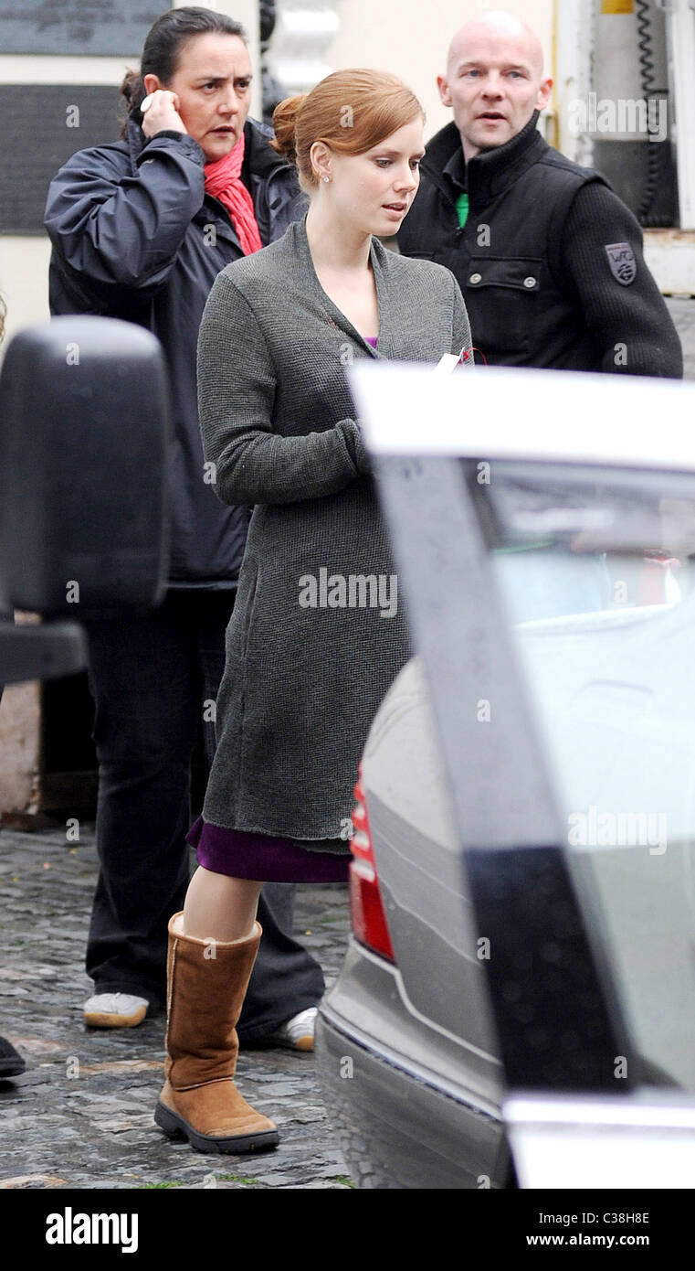Amy Adams on the set of her new film 'Leap Year' filming on location at