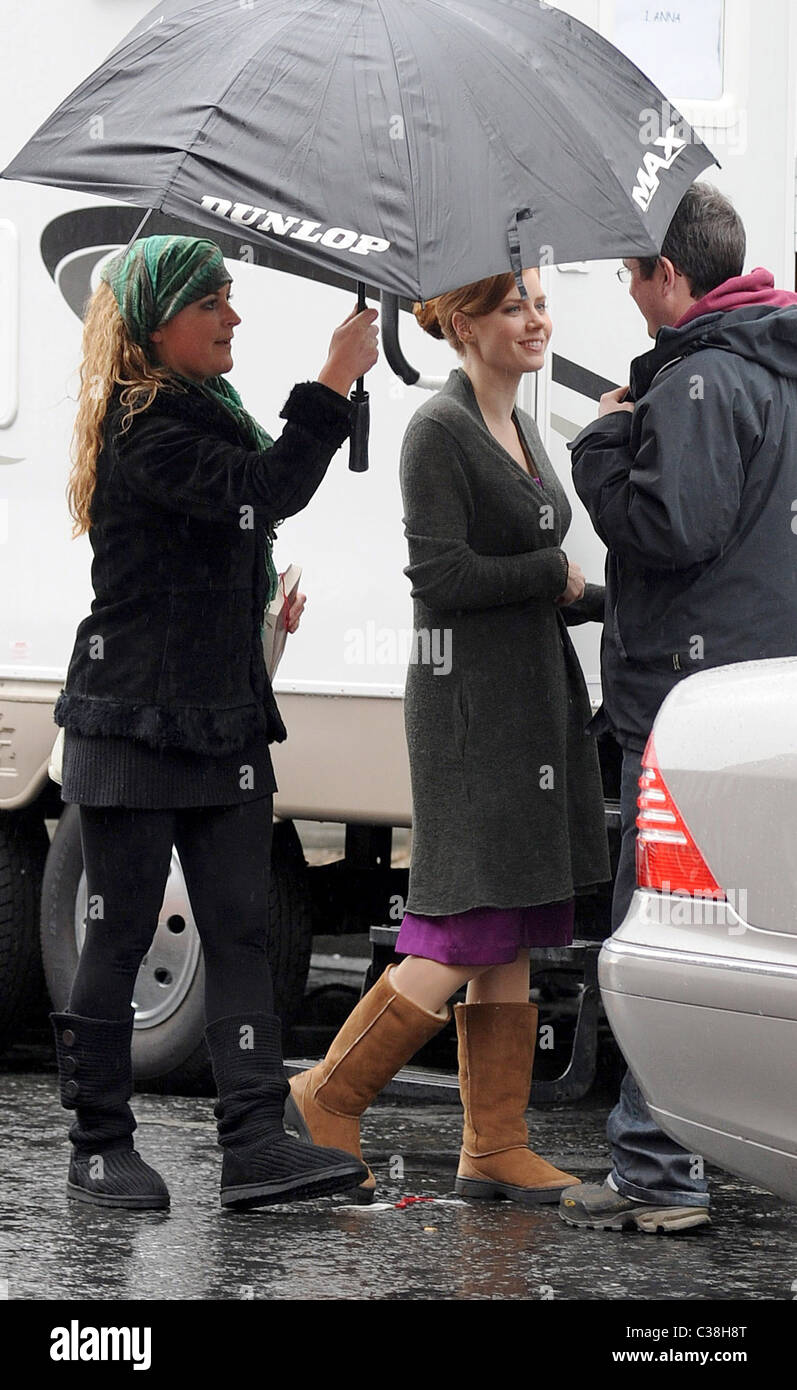 Amy Adams on the set of her new film 'Leap