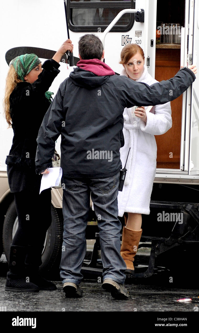 Amy Adams on the set of her new film 'Leap