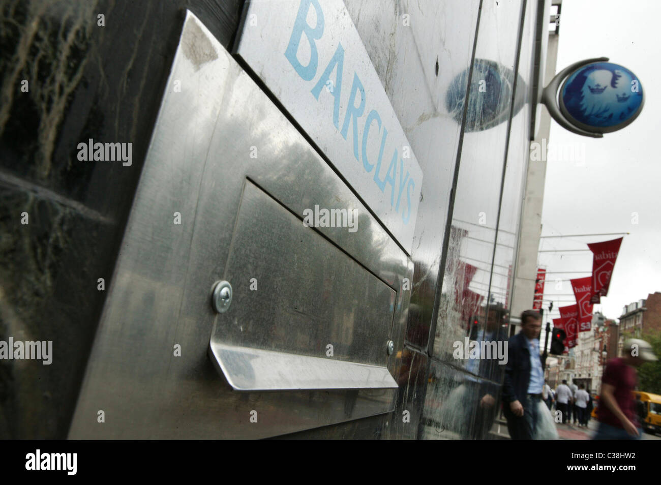 A Barclays branch on Tottenham Court Road. Stock Photo