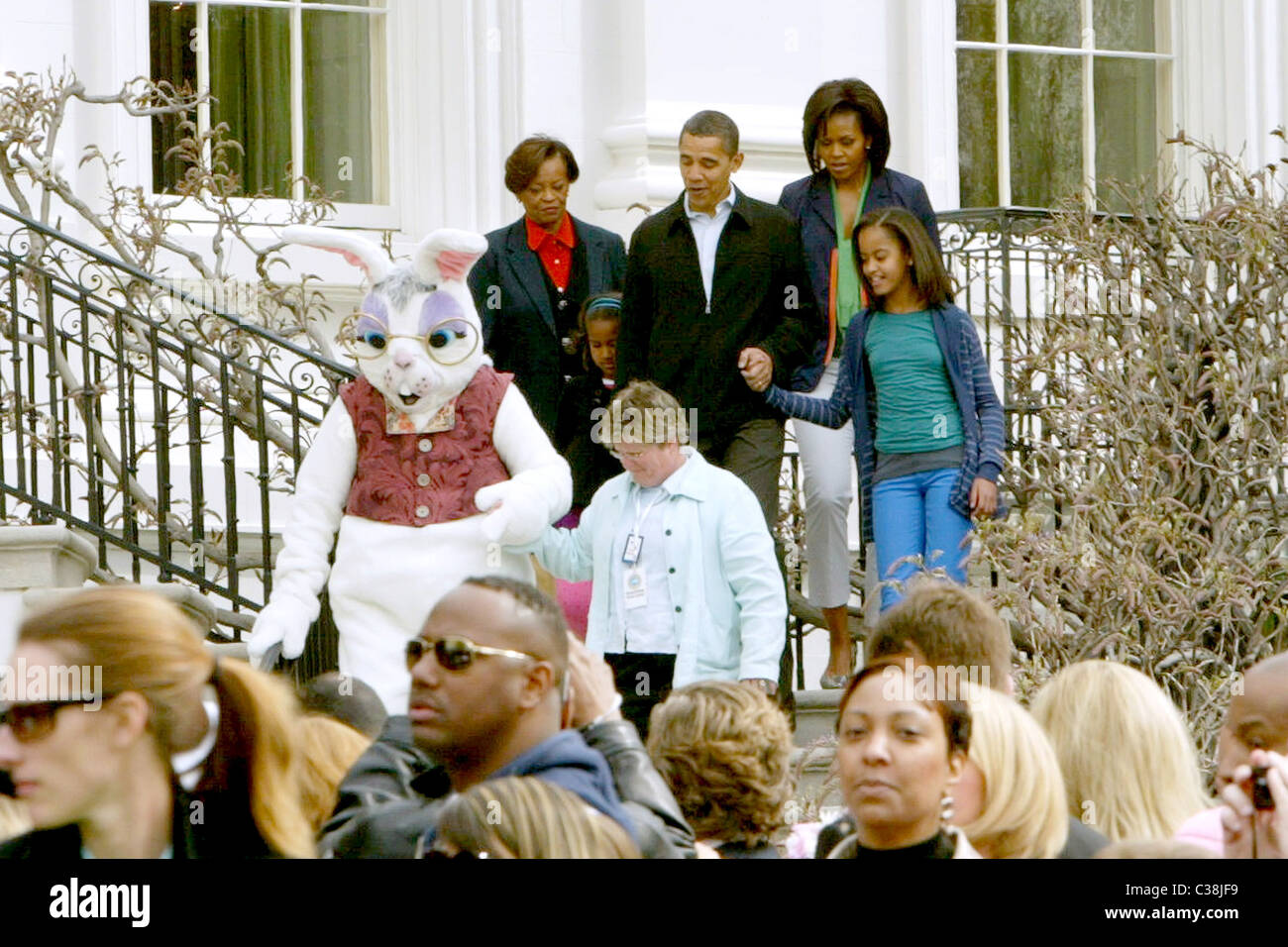Sasha obama marian shields robinson hi-res stock photography and images