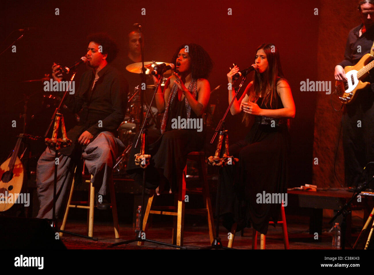 Idan Raichel Project performing live at the Lisner Auditorium, George Washington University. Washington DC, USA - 25.03.09 Stock Photo