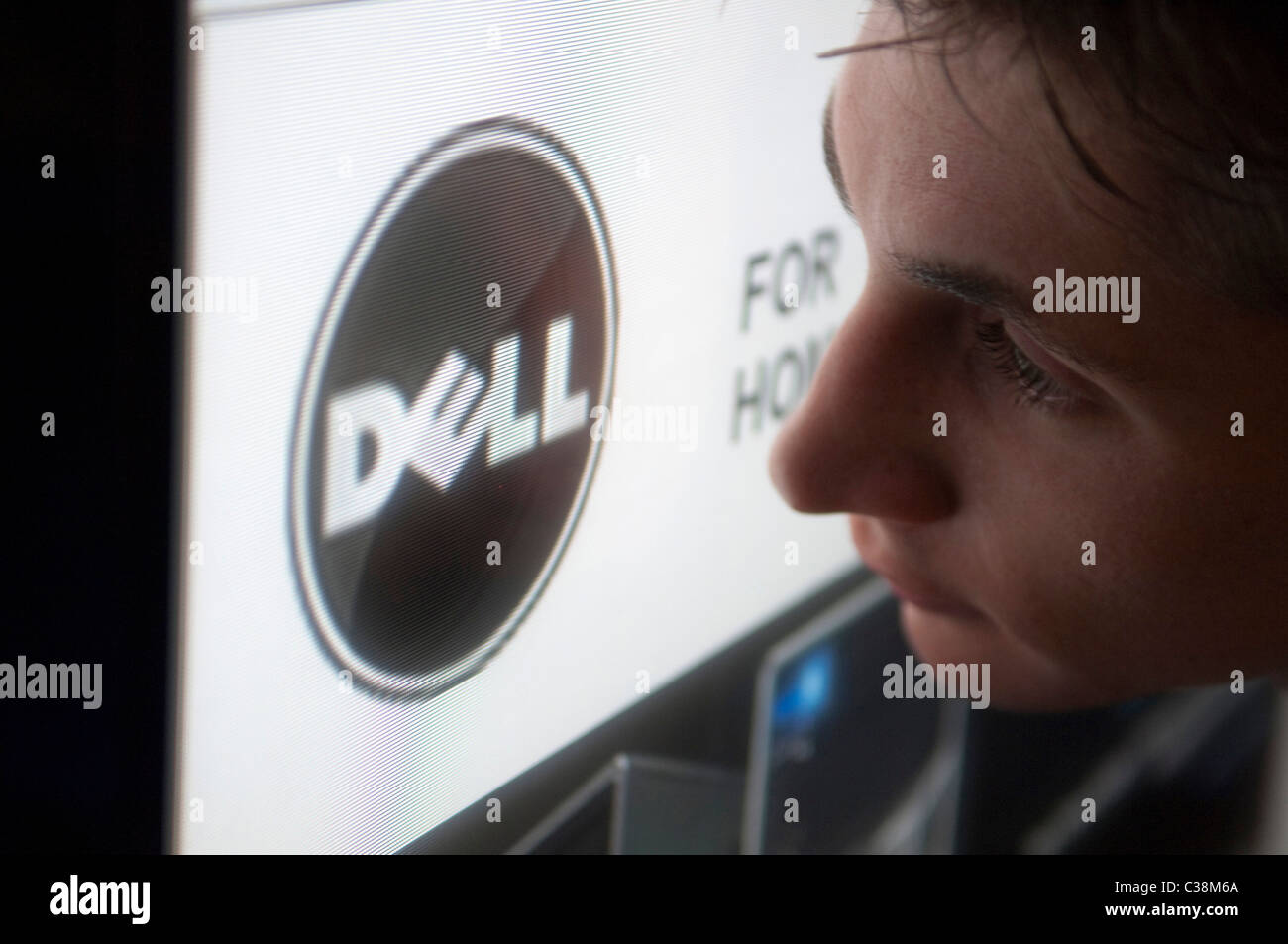 Illustrative image of the Dell website. Stock Photo