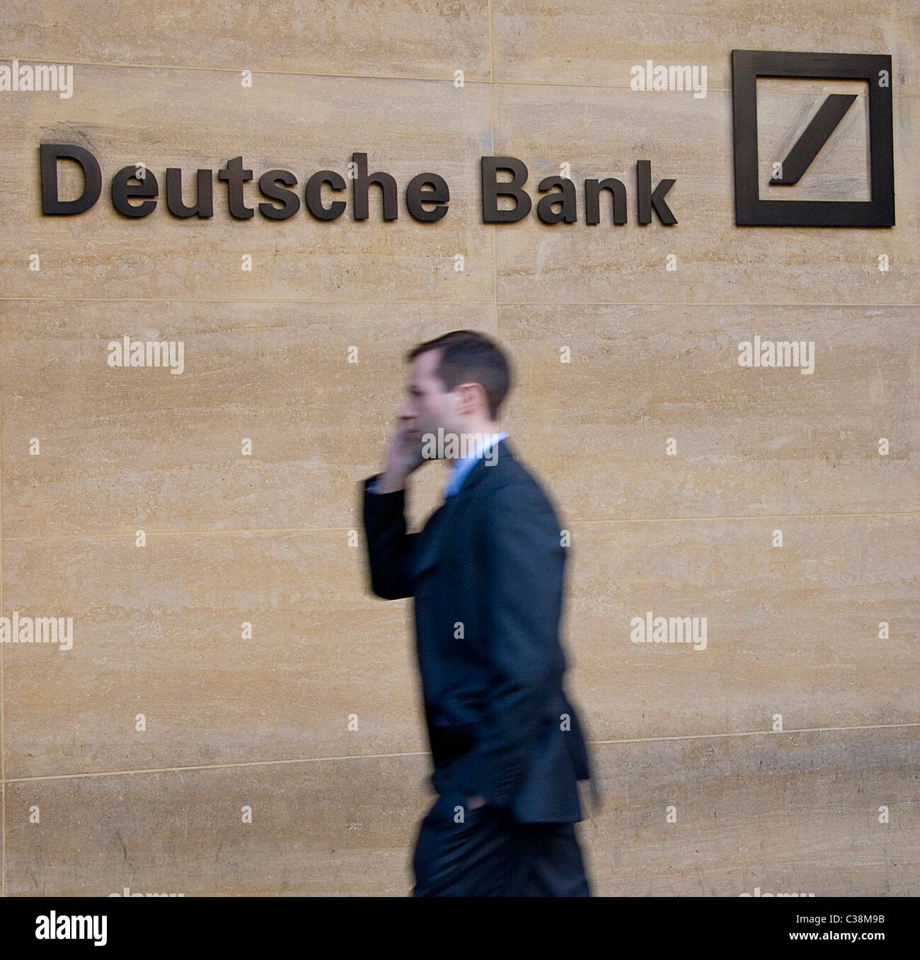 Exterior shot of Deutsche Bank, London Wall, London Stock Photo Alamy