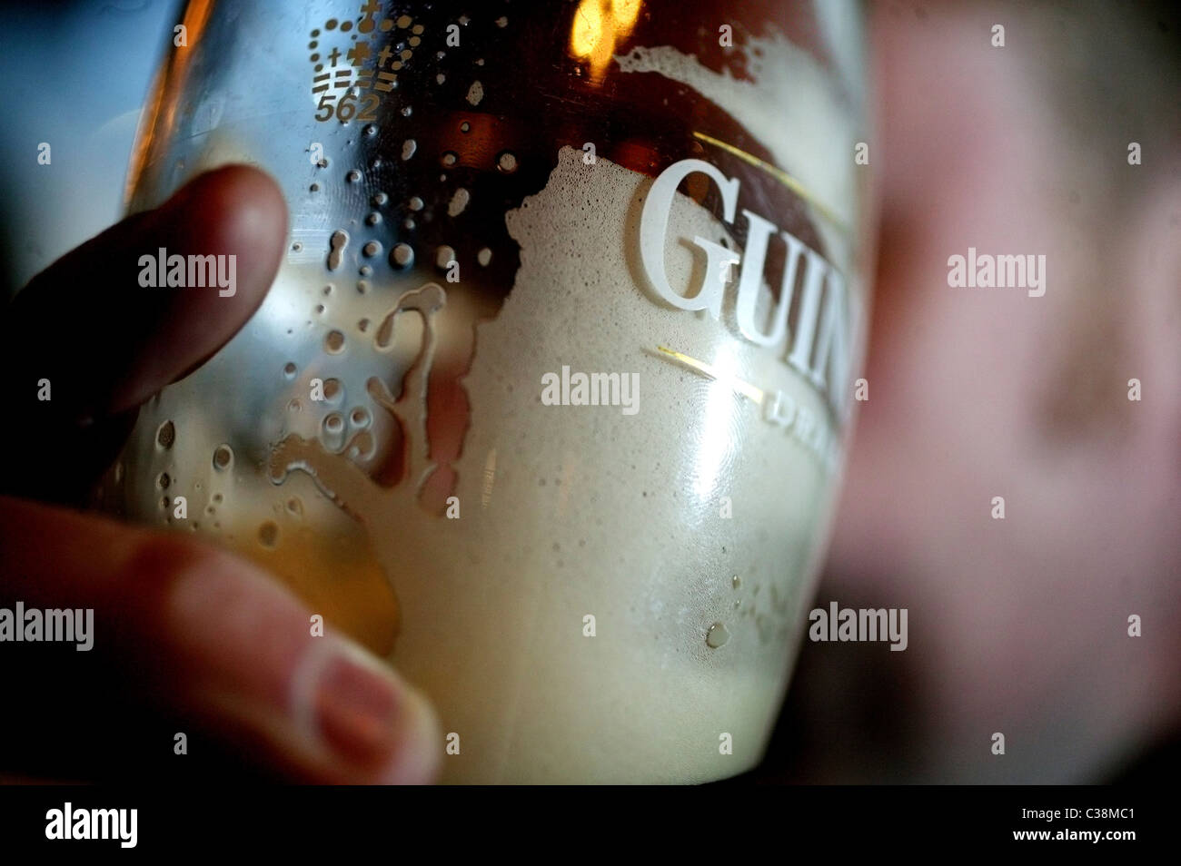 Picture shows: A pint of Guinness; a Diageo brand. Stock Photo