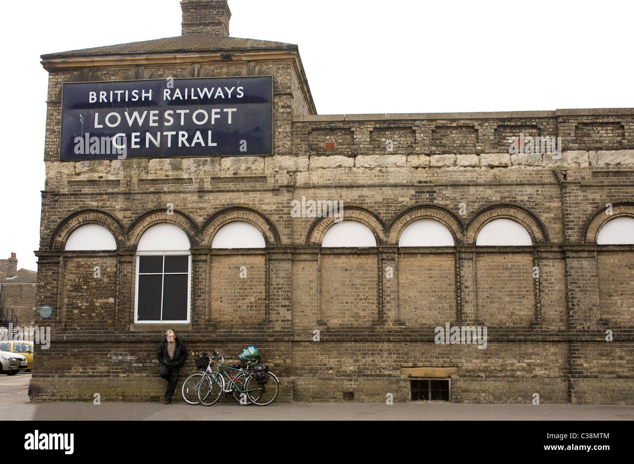 Lowestoft railway station which is this most easterly station on the British rail network, Suffolk, UK. Stock Photo