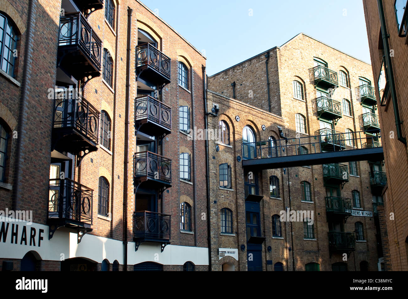 Java Wharf, Old industrial buildings, converted into flats, Shad Thames