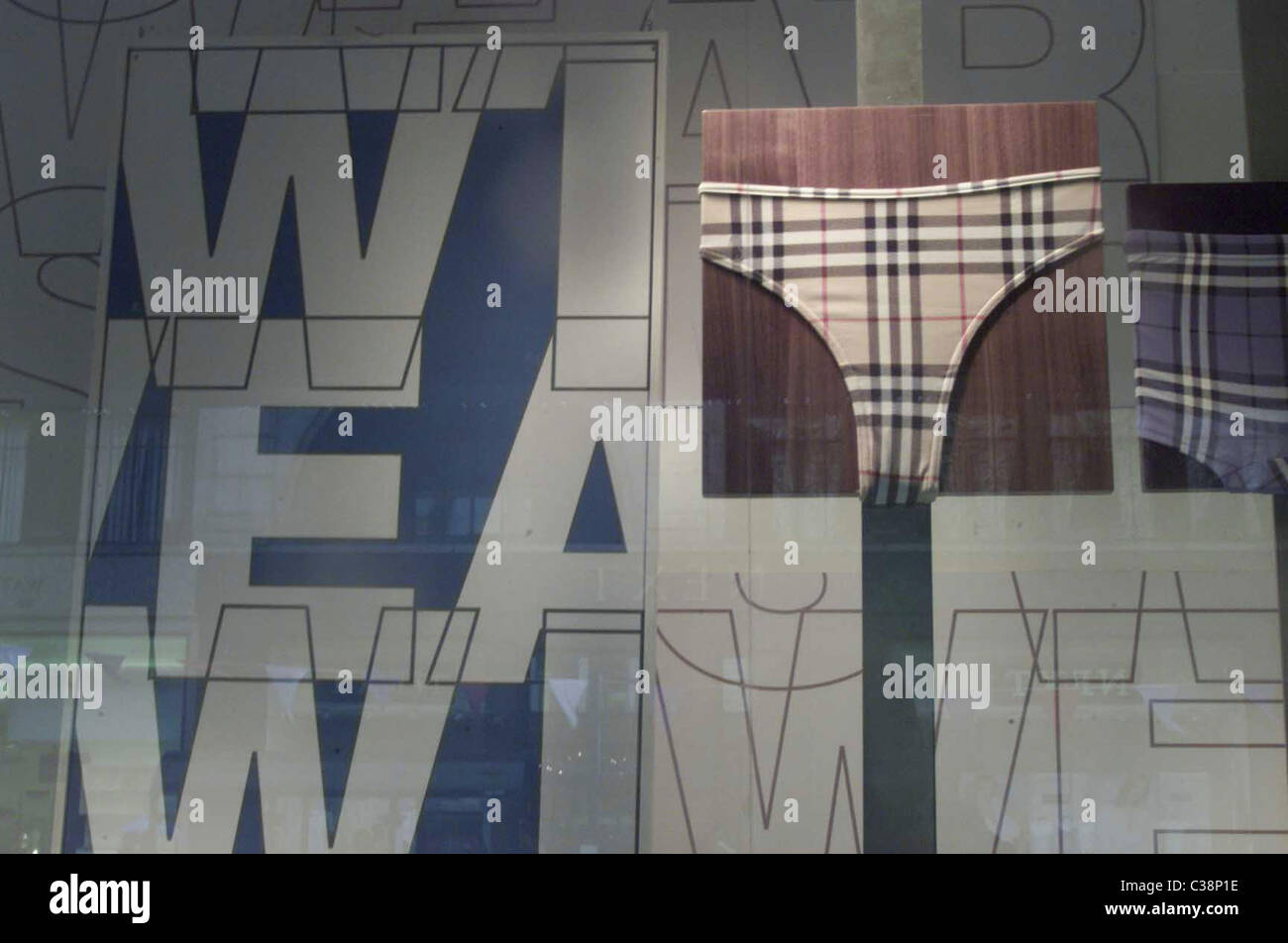 Burberry Window Display Stock Photos & Burberry Window ...