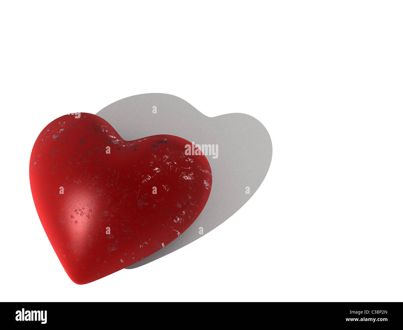 red heart Stock Photo