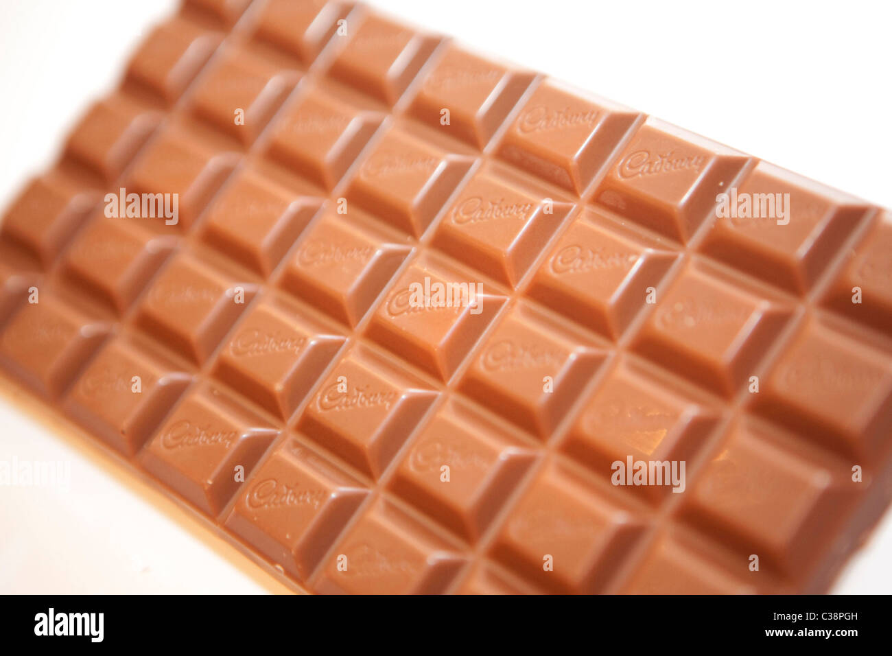 Illustrative image of Cadbury's chocolate. Stock Photo