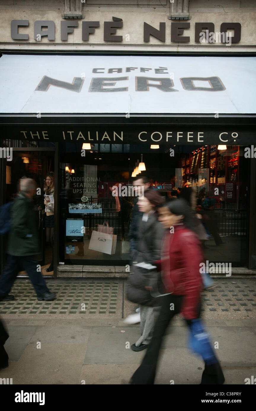 A Caffe Nero on Regent Street, London Stock Photo Alamy