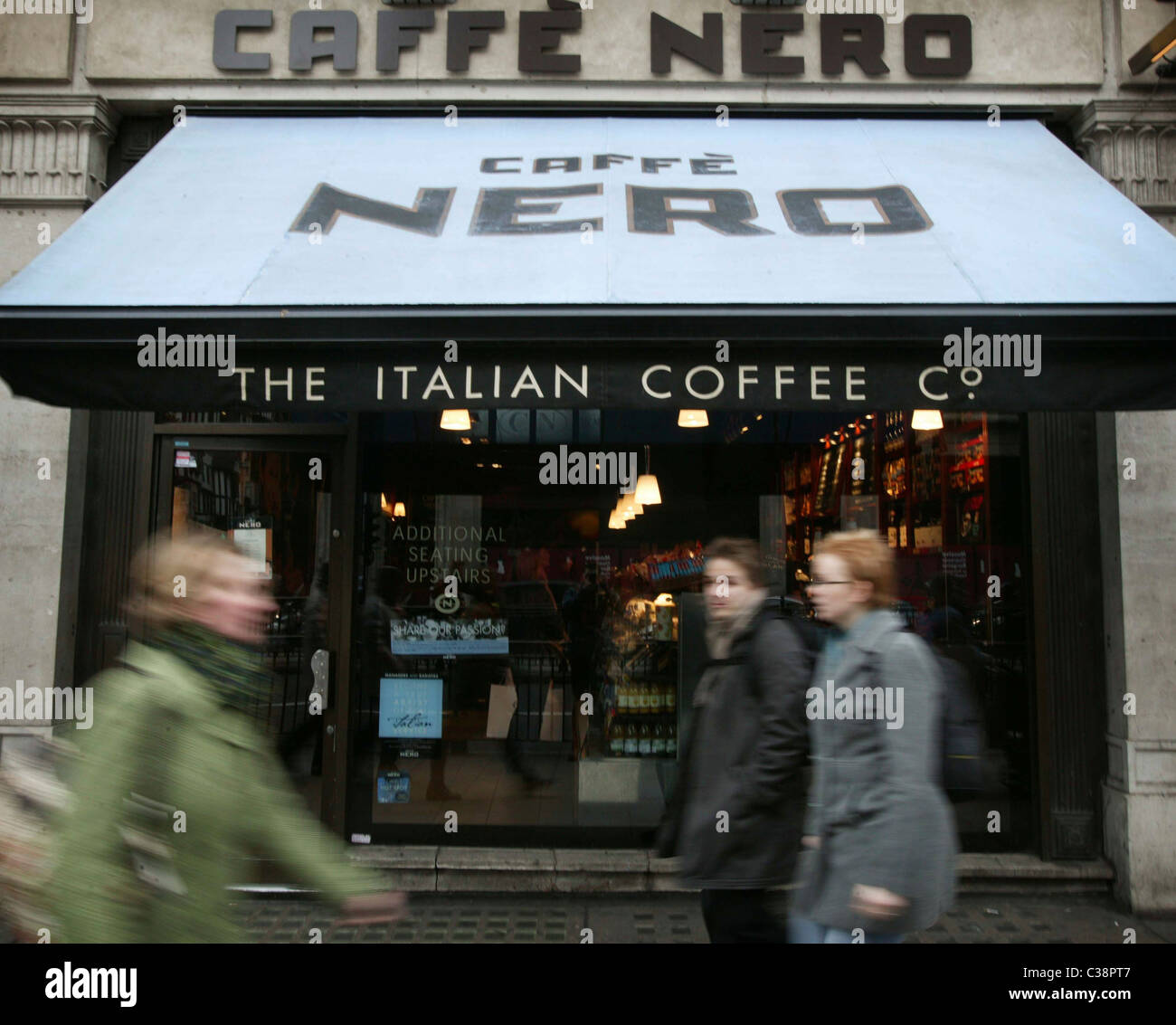 A Caffe Nero on Regent Street, London Stock Photo Alamy