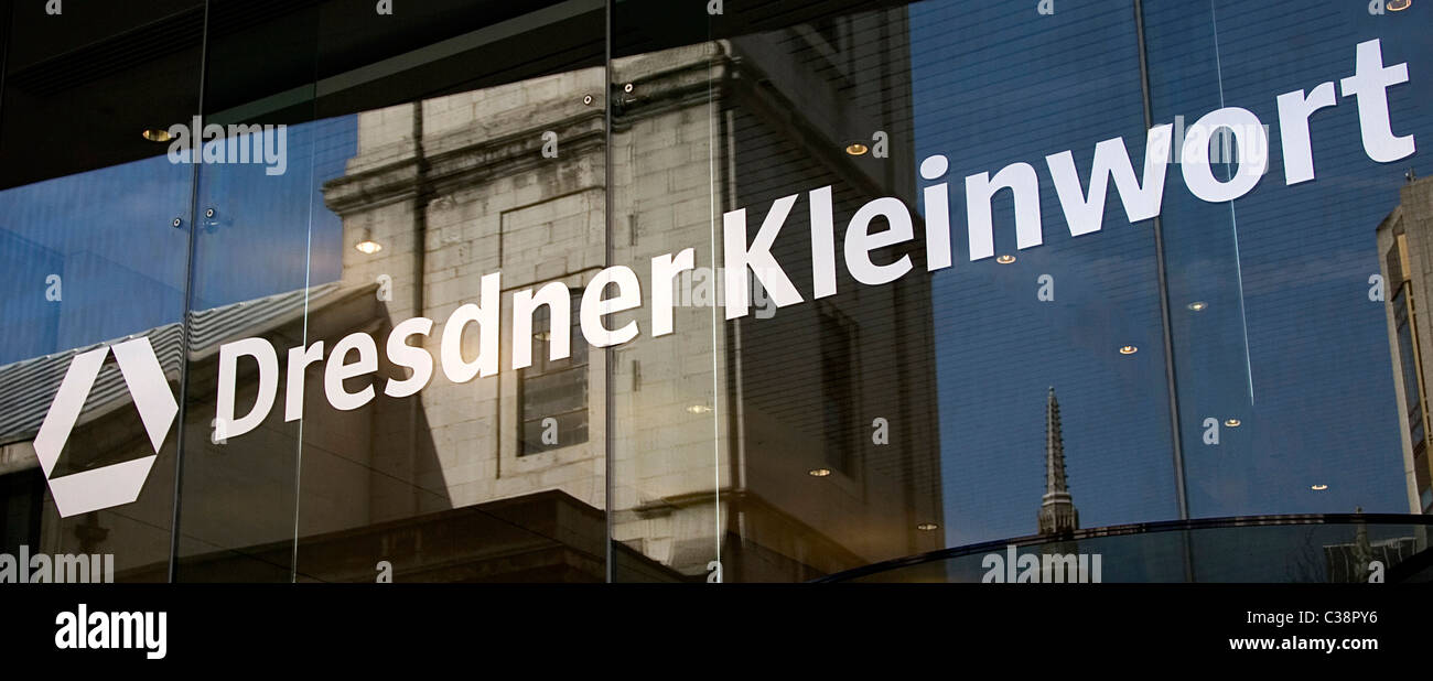Exterior shot of Dresdner Kleinwort Bank, Gresham Street London Stock