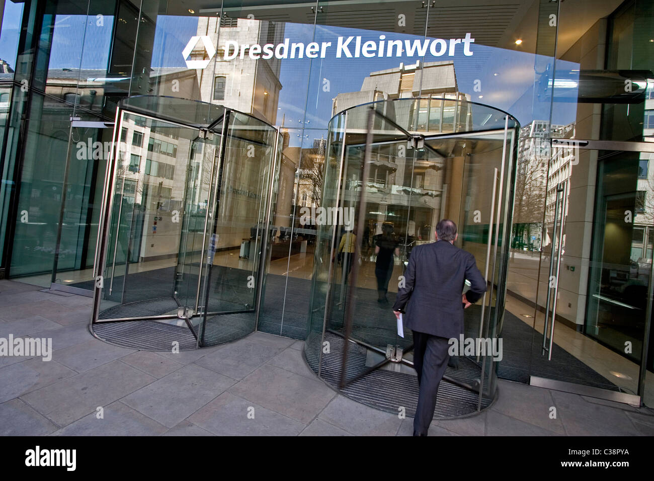 Exterior shot of Dresdner Kleinwort Bank, Gresham Street London Stock
