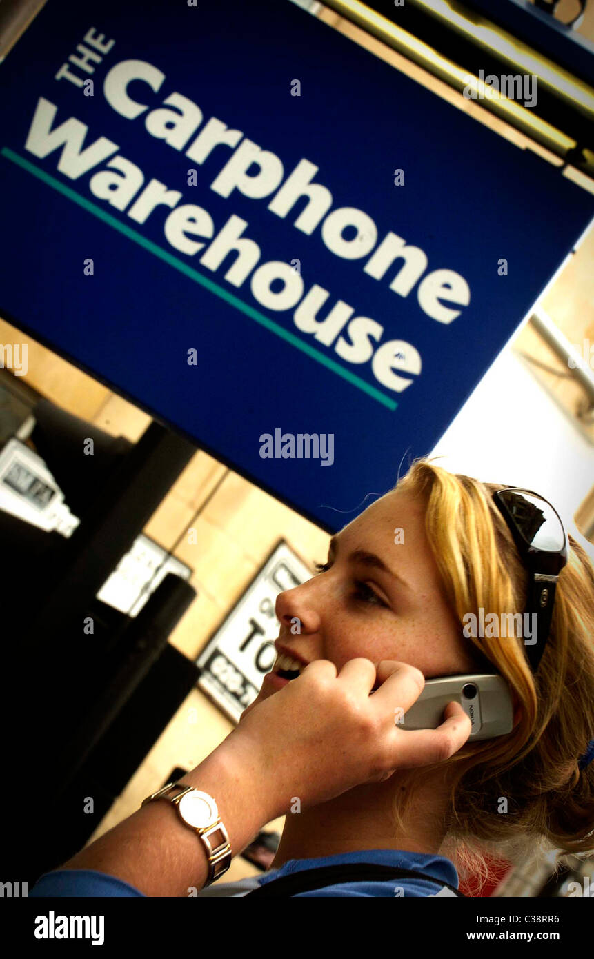 Illustrative image of a Carphone Warehouse store. Stock Photo
