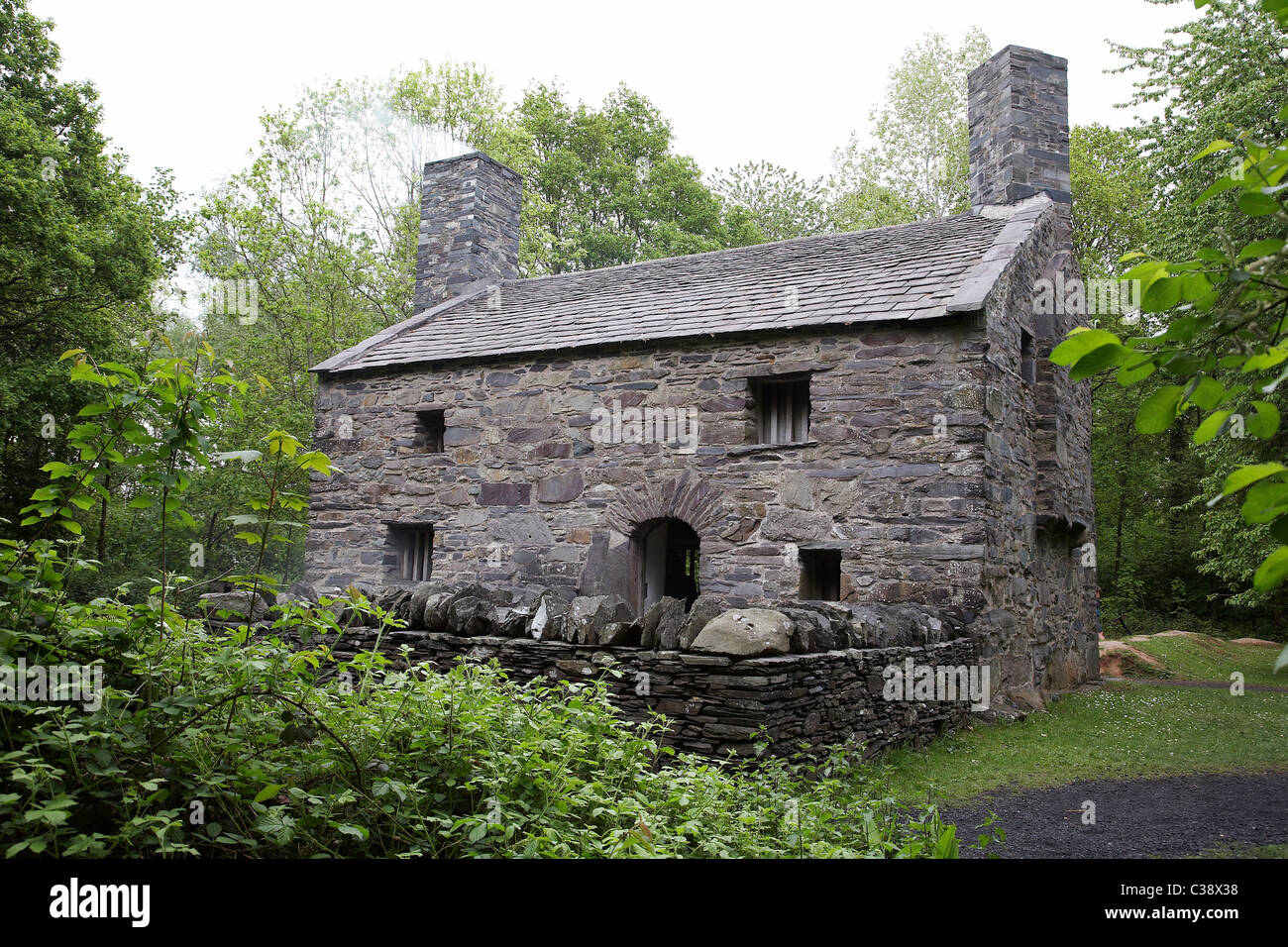 Farm house at st fagans museum of welsh life Stock Photo - Alamy