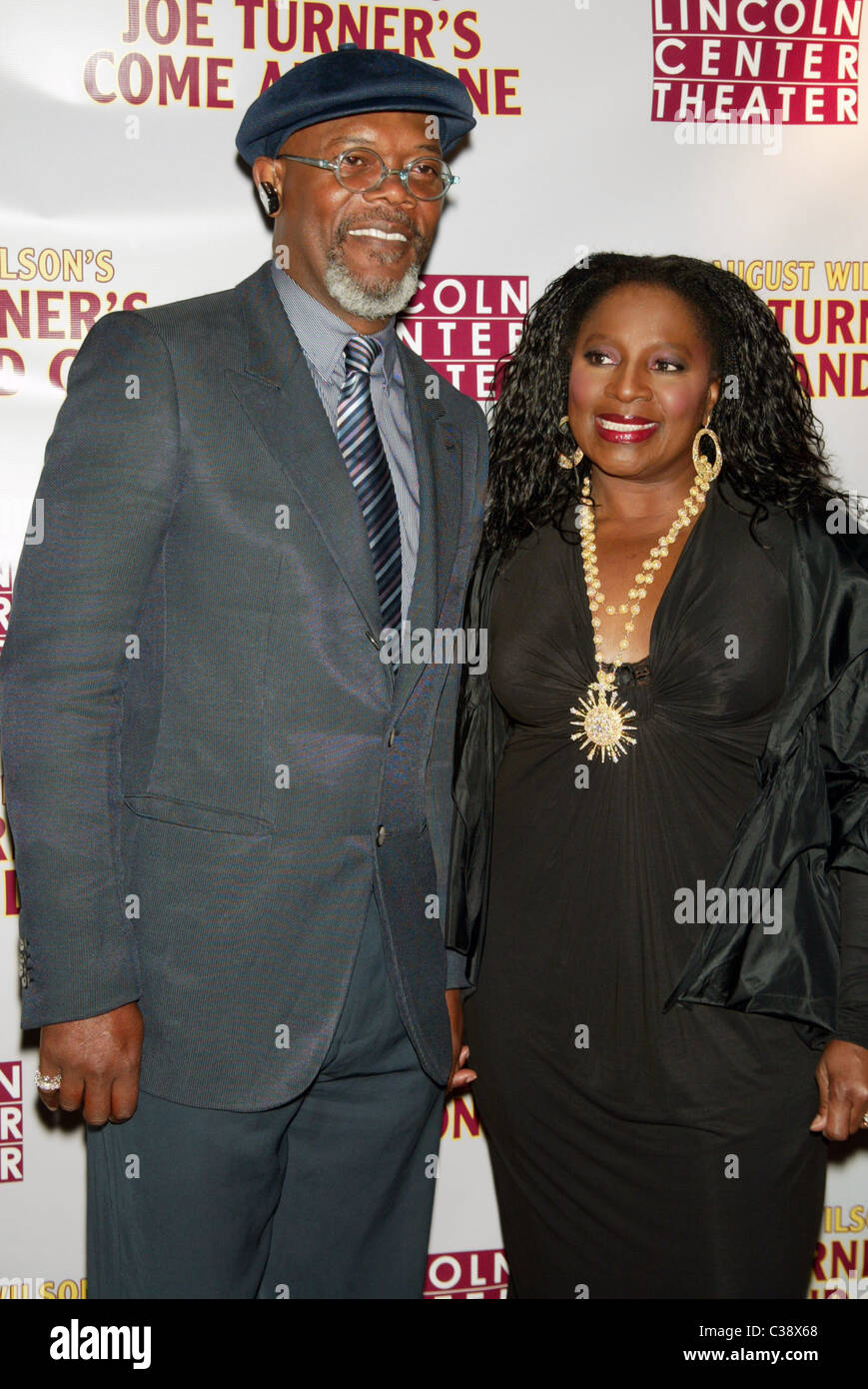 Samuel L. Jackson and his wife LaTanya Richardson Jackson Opening night