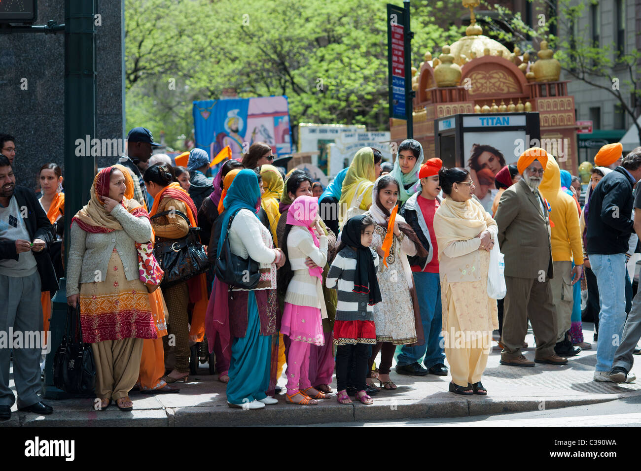Thousands watch and participate in the 24th Annual Sikh Day Parade in