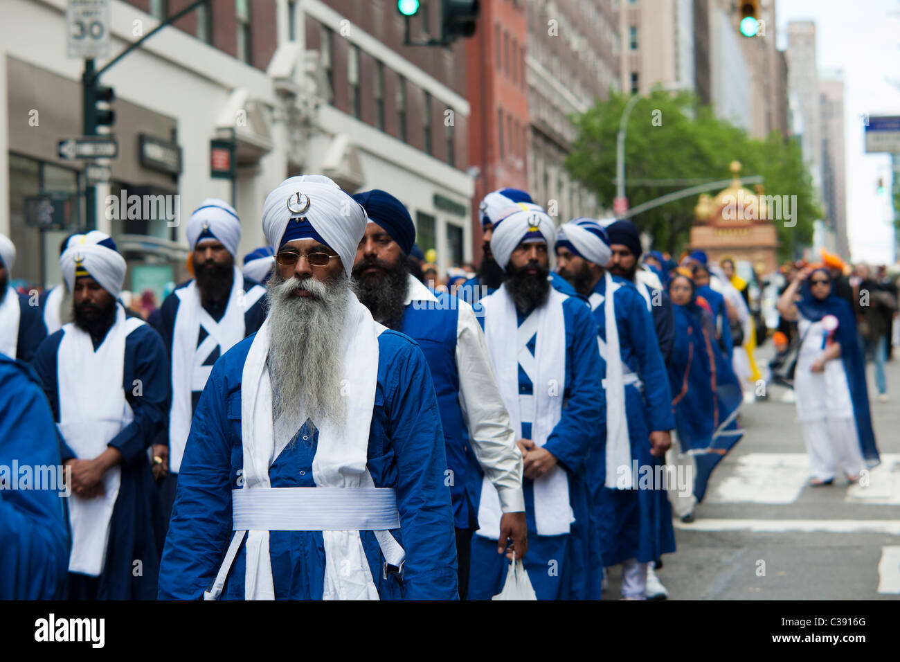 Thousands watch and participate in the 24th Annual Sikh Day Parade in