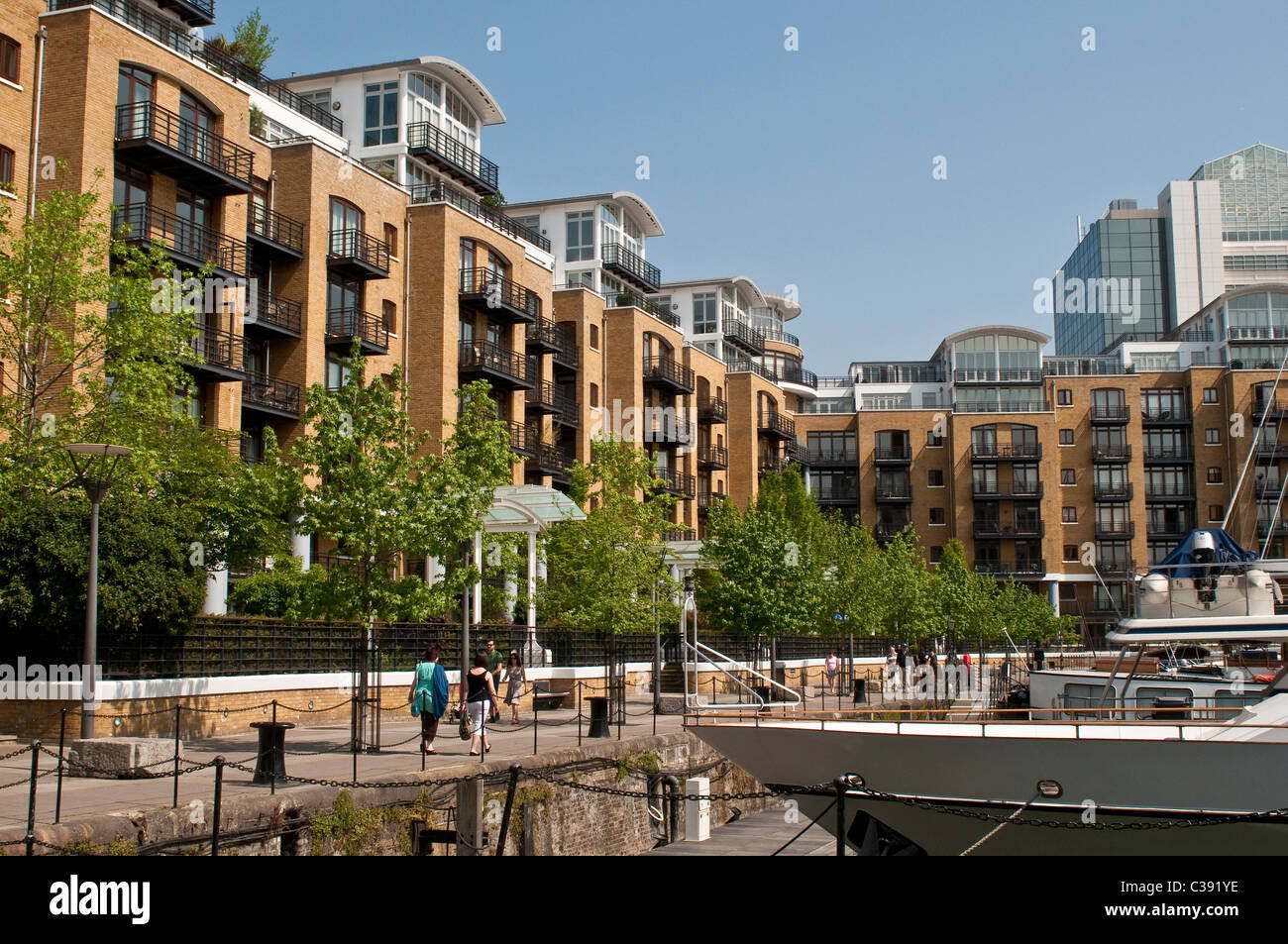 Residential development and marina, St Katherine Docks, London, UK