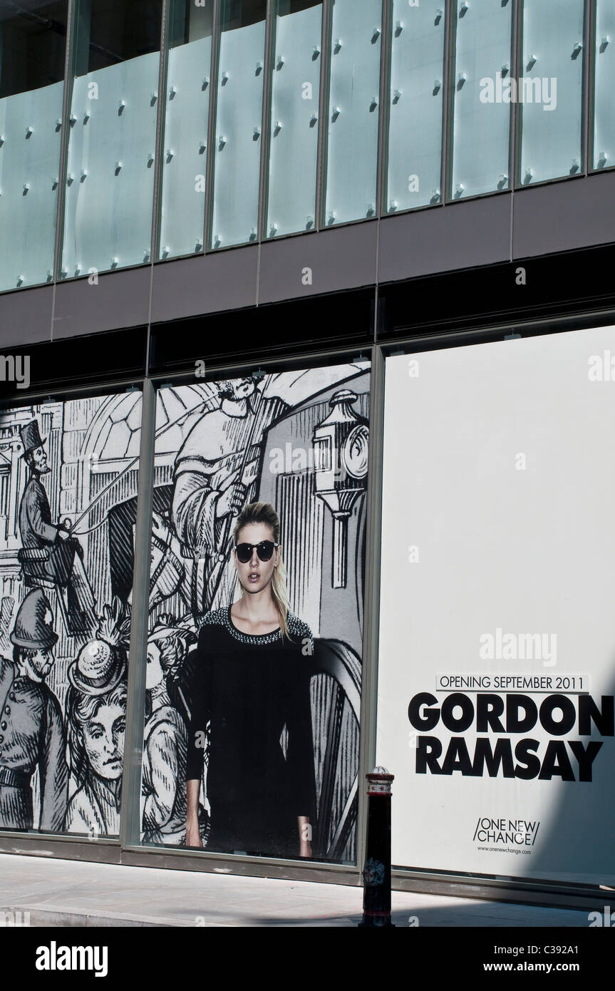 Advertisement for the opening of new Gordon Ramsay restaurant at One ...