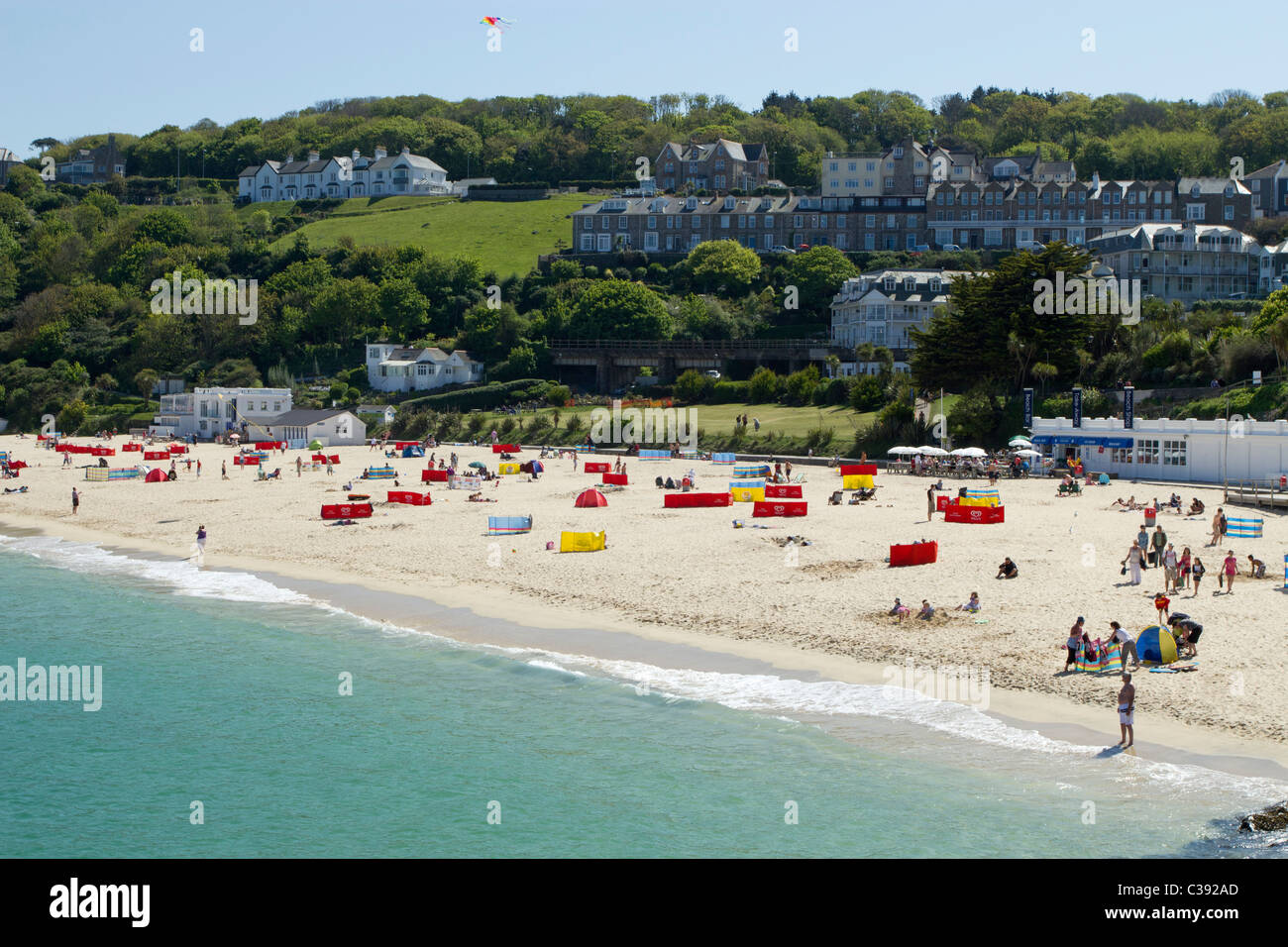 St Ives Porthminster Beach In Cornwall UK Stock Photo Alamy st-ives-porthminster-beach-in-cornwall-uk-stock-photo-alamy