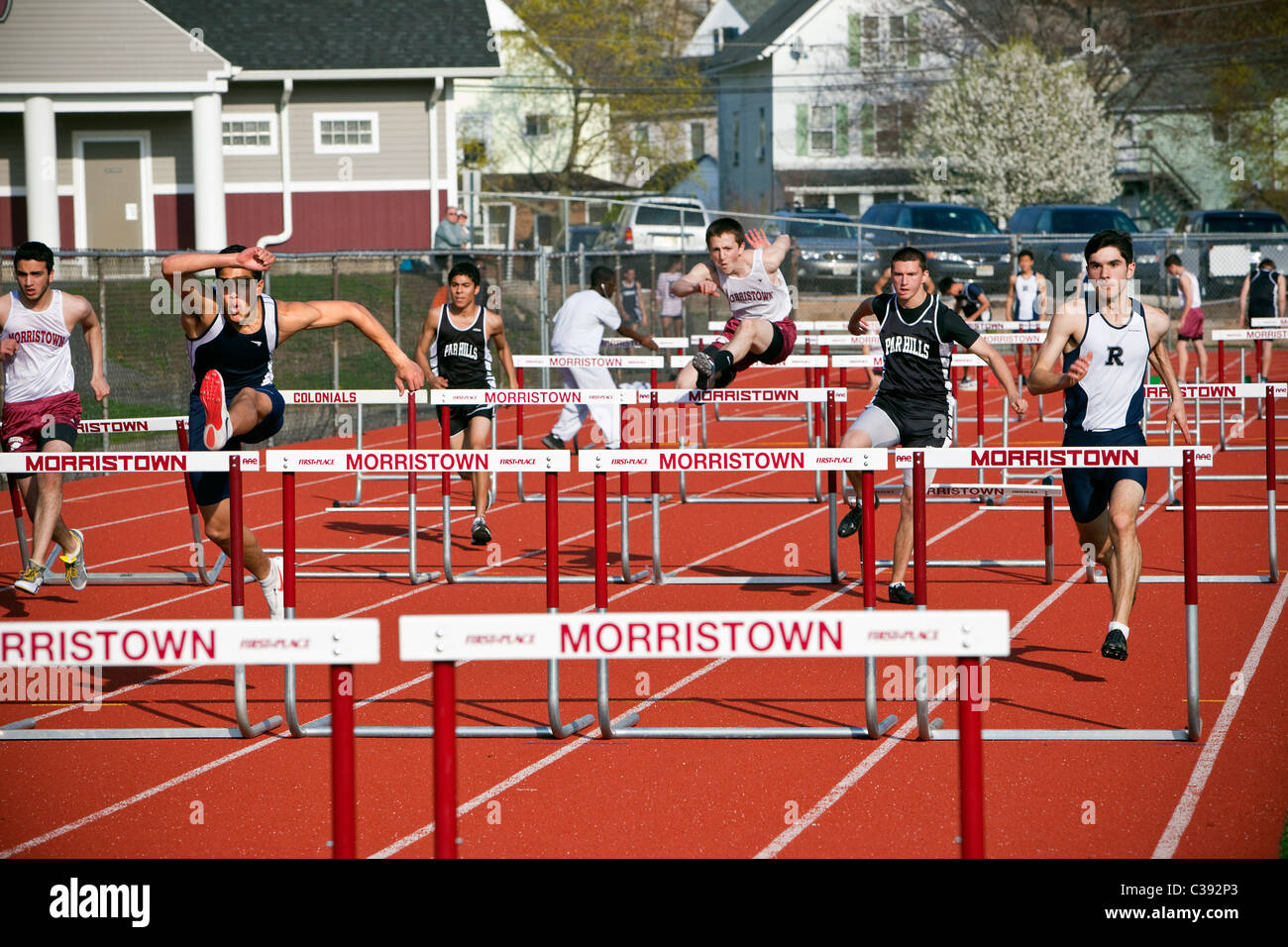 The High Hurdles Stock Photo