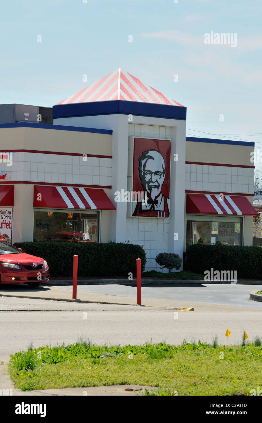KFC, Kentucky Fried Chicken, restaurant in Kentucky, USA Stock Photo