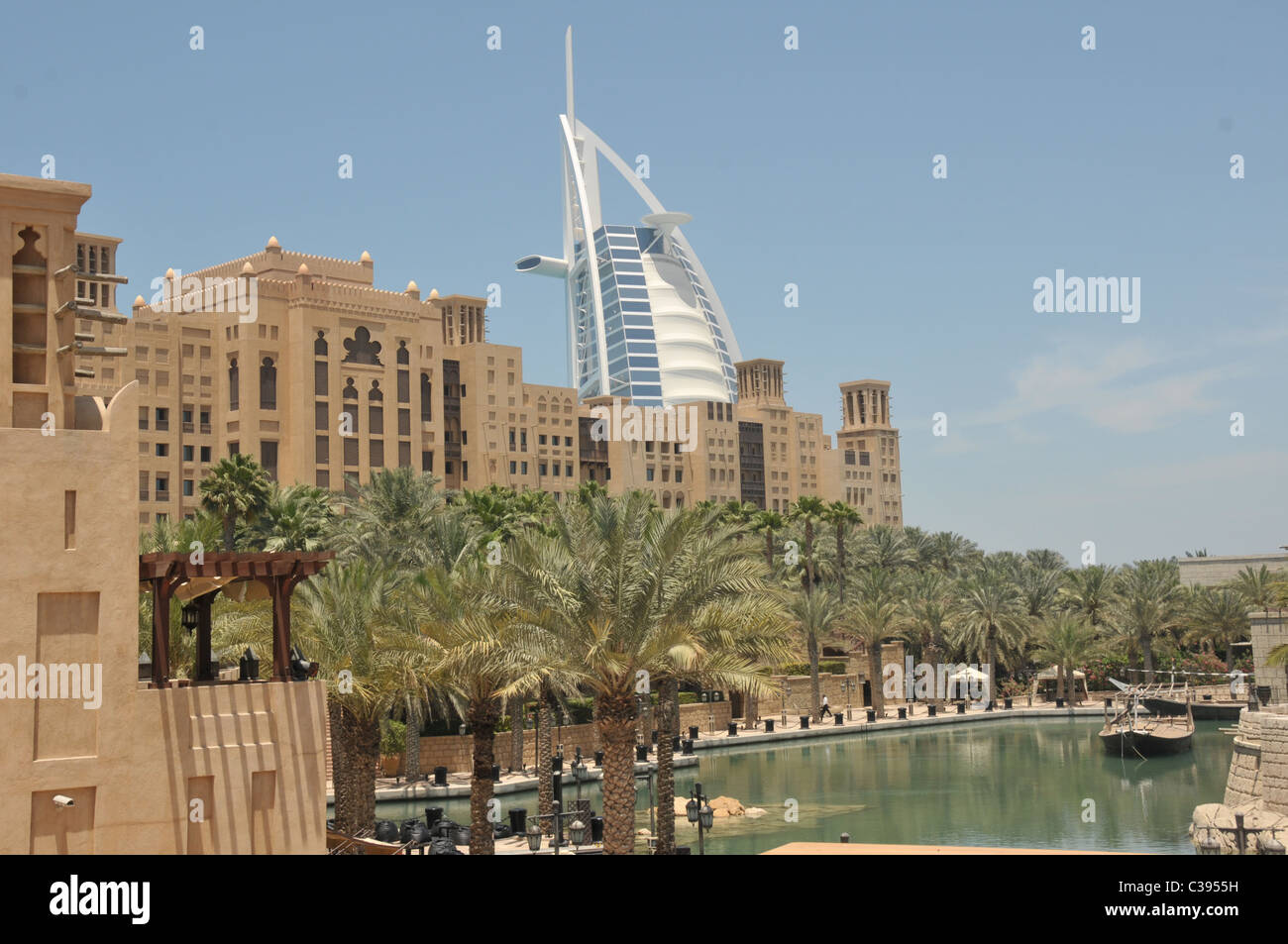 Burj Al Arab from Medinat Jumeriah Stock Photo