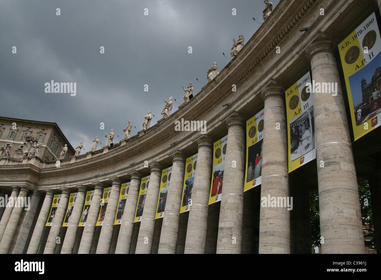 people in saint peter's square before the beatification of pope john ...