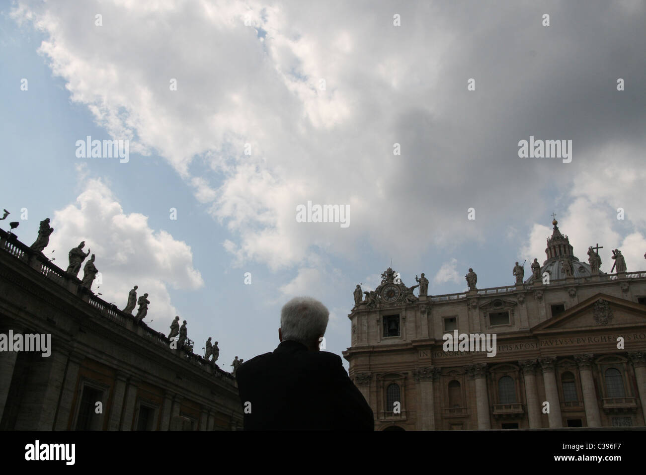 people in saint peter's square before the beatification of pope john ...