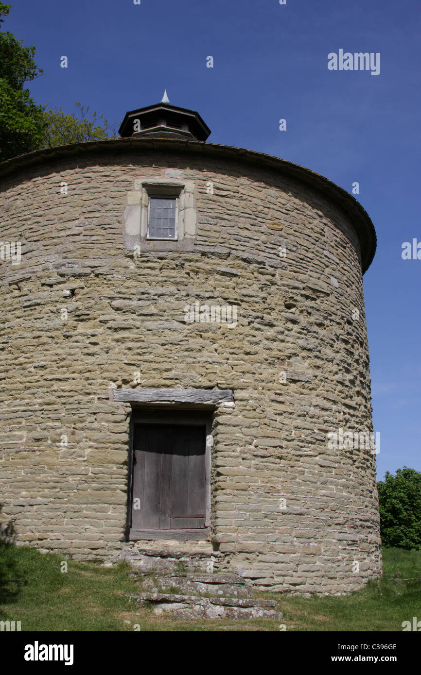 The medieval dovecote in the grounds of Shipton hall near Much Wenlock