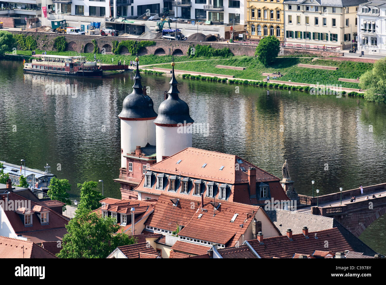 Bridge gate heidelberg baden wuerttemberg germany hi-res stock ...