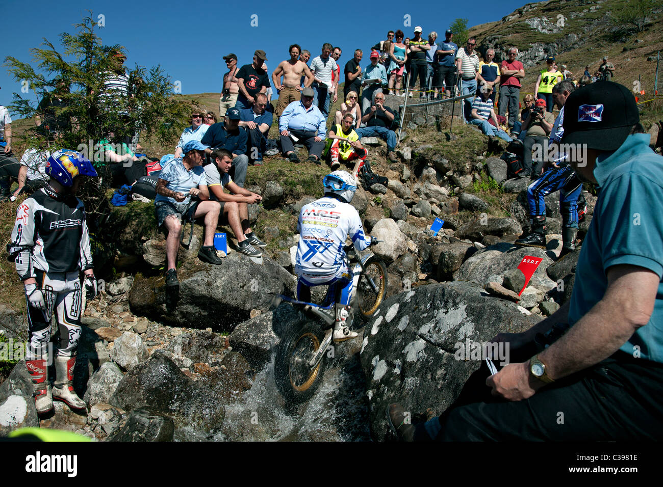 six day motorbike trial in scotland in 2011 near Fort William Stock Photo