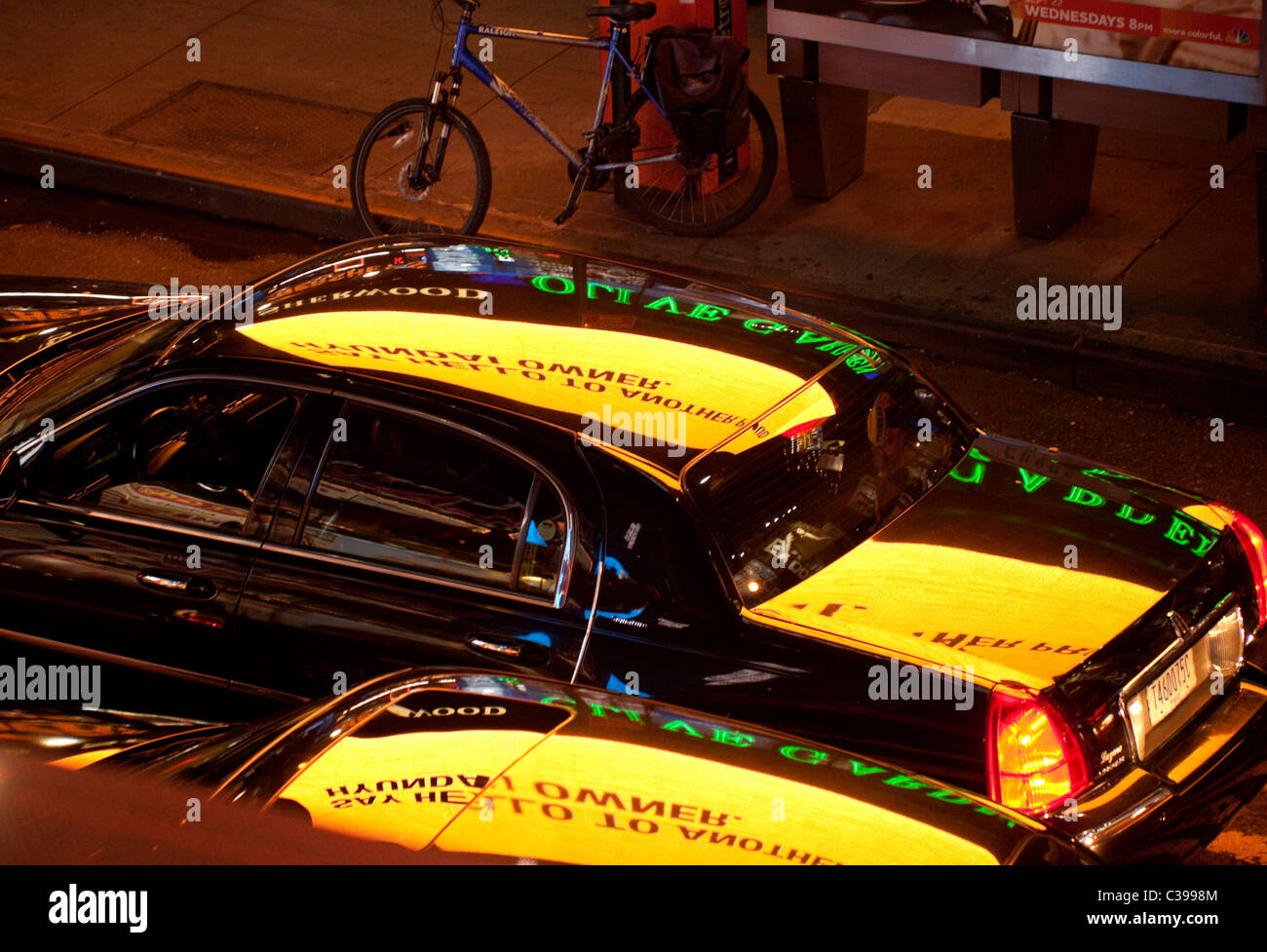 New York Taxi Car Neon Signs Light main image 1